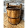 Beautiful Antique Heavy Iron Bound Bucket