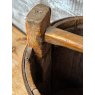 Beautiful Antique Heavy Iron Bound Bucket