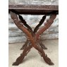 Vintage Carved Hardwood Chinese Tray Folding Table