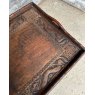 Vintage Carved Hardwood Chinese Tray Folding Table