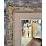 Vintage Large French Rustic Framed Wall Mirror