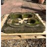 Antique Reclaimed Large Sandstone Quatrefoil Window