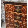 Antique 17th Century Oyster Veneer Chest On Stand