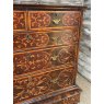 Antique 17th Century Oyster Veneer Chest On Stand
