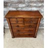Antique Mahogany Chest Of Drawers With Columns