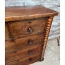 Antique Mahogany Chest Of Drawers With Columns