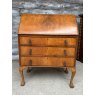 Antique English Bureau On Claw Feet