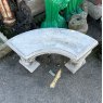 Reclaimed Weathered Composite Stone Garden Bench