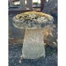 Beautifully Weathered Carved Stone Saddlestone