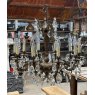 Beautiful Antique Large Gilded Bronze Chandelier c1920
