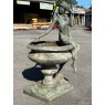 Beautiful Reclaimed Lady With Shell Copper Urn