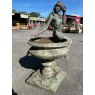 Beautiful Reclaimed Lady With Shell Copper Urn