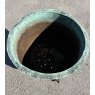 Beautiful Reclaimed Riveted Copper Planter On Stand