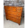 Antique Large 19th Century Teak Campaign Chest