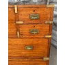 Antique Large 19th Century Teak Campaign Chest