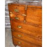 Antique Large 19th Century Teak Campaign Chest