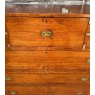 Antique Large 19th Century Teak Campaign Chest