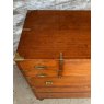 Antique Large 19th Century Teak Campaign Chest