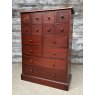 Vintage English Made Apothecary Mahogany Chest