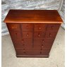 Vintage English Made Apothecary Mahogany Chest