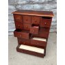 Vintage English Made Apothecary Mahogany Chest