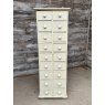 Reclaimed Hardwood Tall Apothecary Chest Of Drawers