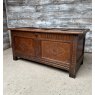Antique Early 18th Century English Oak Coffer Chest