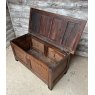 Antique Early 18th Century English Oak Coffer Chest