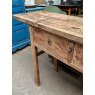 Vintage Rustic Farmhouse Elm Long Sideboard
