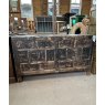 Rustic Painted Elm Chinese Bank Of 10 Drawers