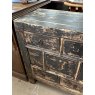 Rustic Painted Elm Chinese Bank Of 10 Drawers