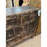 Rustic Painted Elm Chinese Bank Of 10 Drawers