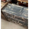 Rustic Painted Elm Chinese Bank Of 10 Drawers