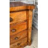 Antique Victorian Burr Walnut Chest Of Drawers With Columns