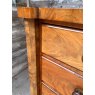Antique Victorian Burr Walnut Chest Of Drawers With Columns