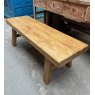 Farmhouse Solid Chunky Pine Pig Bench
