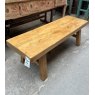 Farmhouse Solid Chunky Pine Pig Bench
