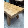 Farmhouse Solid Chunky Pine Pig Bench