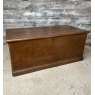 Antique Massive Stained Pine Blanket Chest