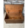 Antique Massive Stained Pine Blanket Chest