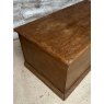 Antique Massive Stained Pine Blanket Chest