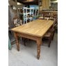 Vintage English Pine Farmhouse Dining Table