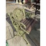 Cast Iron Dog Bench With Wooden Seat - Small