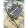 Cast Iron Dog Bench With Wooden Seat - Large