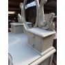 Elegant Painted Chest Of Drawers with Vanity Mirror