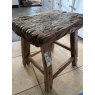 Vintage Rustic Elm Stool (4)