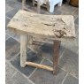 Vintage Rustic Elm Stool (5)