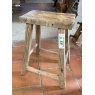 Vintage Rustic Elm Stool (8)