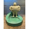 Vintage 1940's Michelin Man Porcelain Ashtray