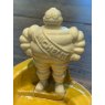 Vintage 1940's Michelin Man Mustard Yellow Ashtray